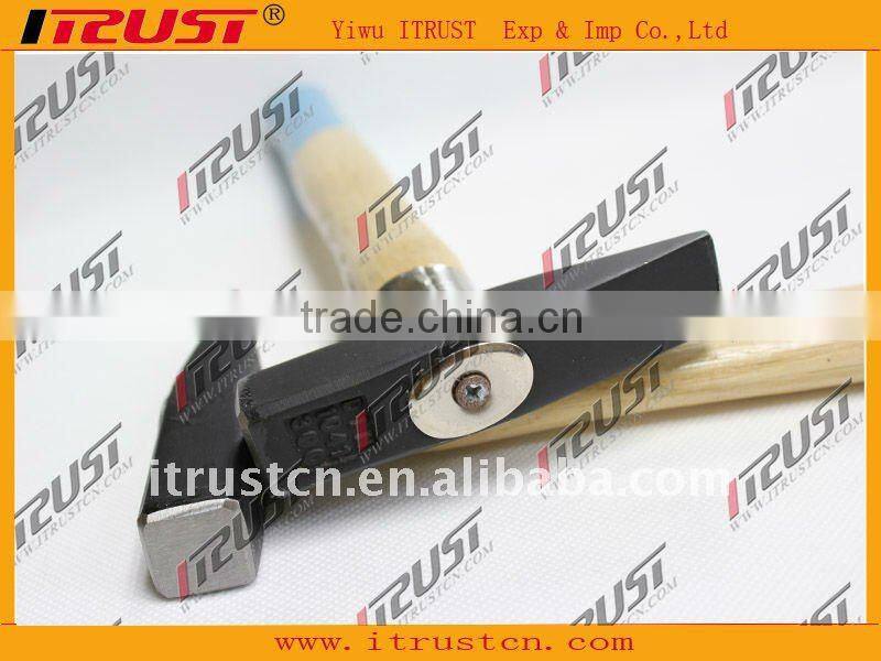 Wedge Screw Head Wooden Handle Chipping Machinist's Hammer