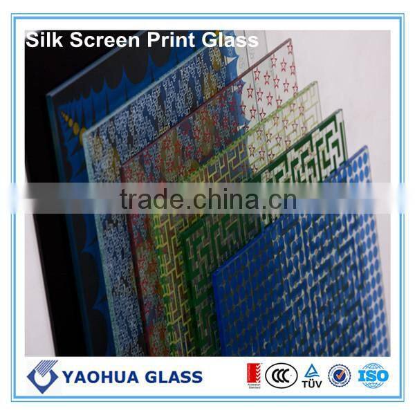 6.38mm back painted glass clear high quality laminated glass