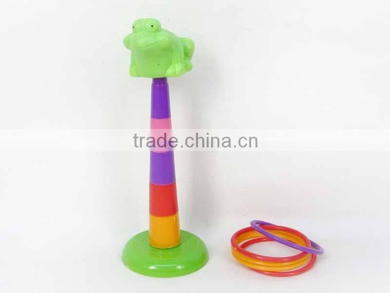 Funny Plastic Cartoon circle toys Rainbow Ring Toss Game, throwing toys for Wholesale, Ring toys for children, EB033747