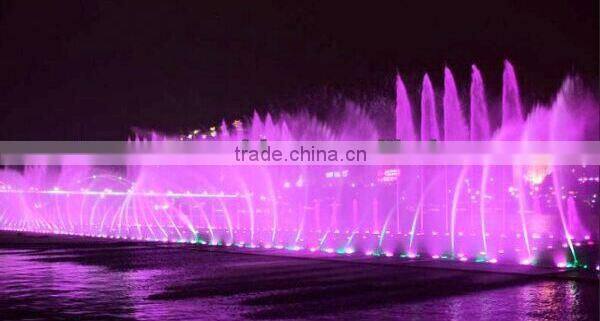 Stainless Steel Water Projection Screen And Laser Show For Outdoor