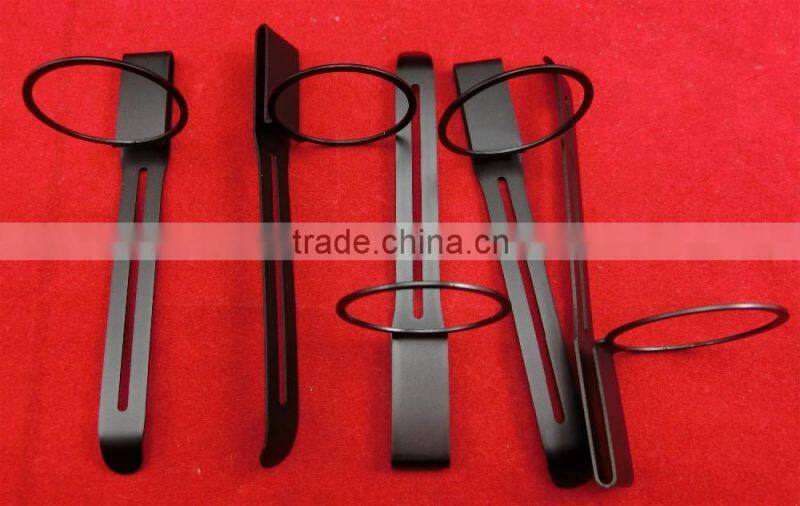 custom stainless steel spring clip with sand blasted and GrW plated