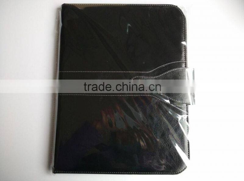 a4 leather portfolio with zipper closure