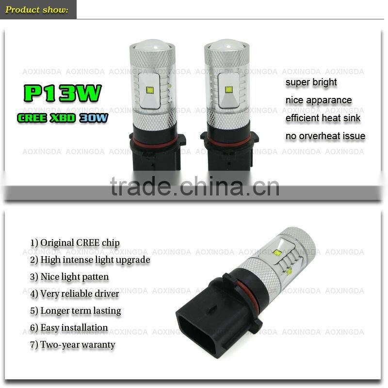 Super bright XBD 30W Car LED fog light bulb PSX26W P13W