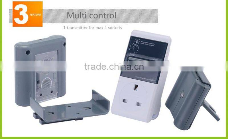 press button ir lamp wireless remote control switch plug