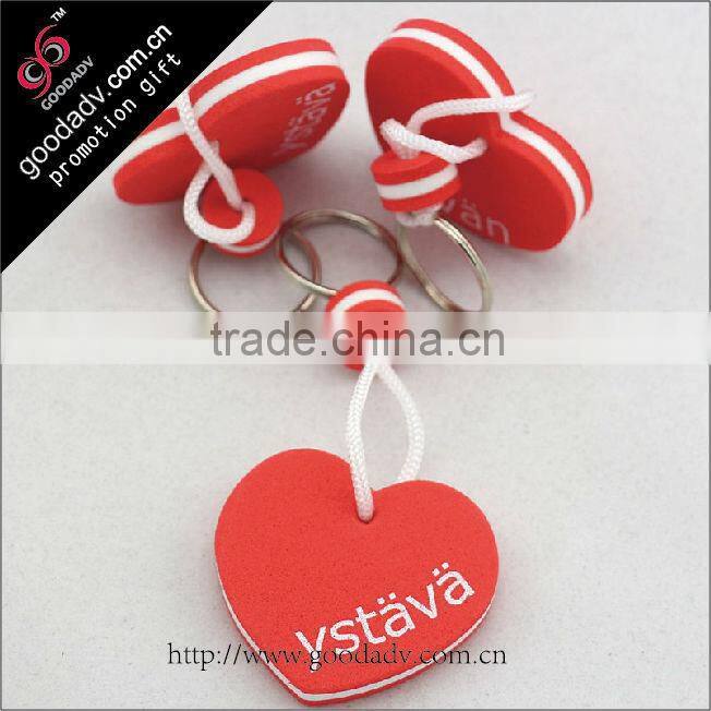 China Supplier Wholesale custom plastic EVA key chain