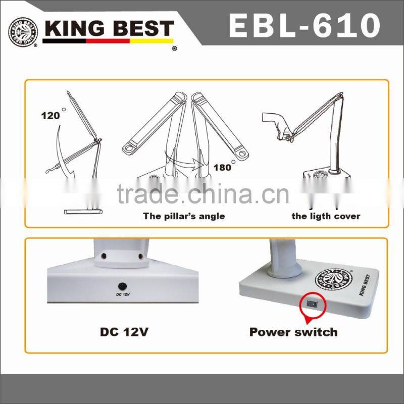 KING BEST Multifunction save energy Folding Desk Lamp Desk Reading Lamp 180 Degree Rotation led table lamp