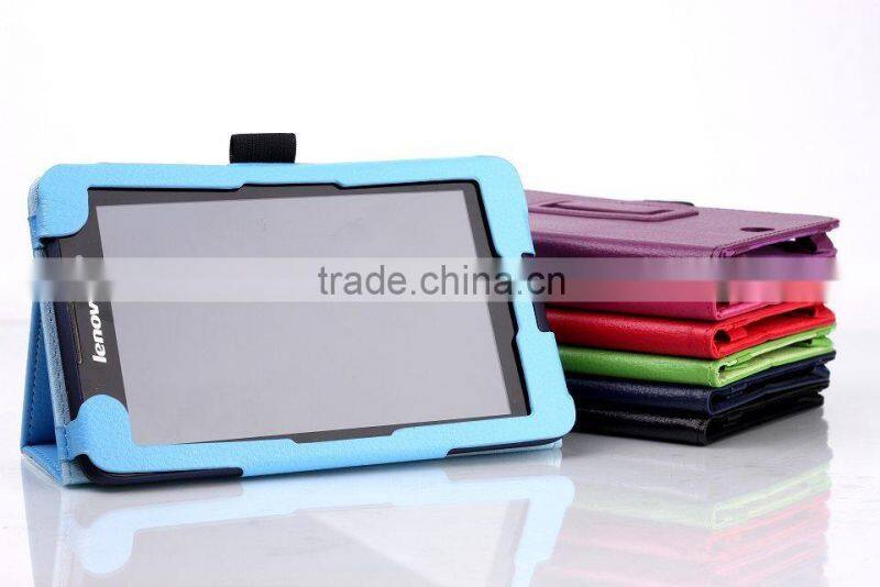Hot Selling Ultra Slim 7 inch for Lenovo A3300 Tablet Folding Stand Cover Case