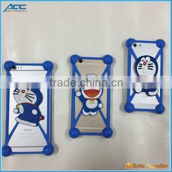 Customized Colorful Universal Silicon Bumper Case Holder