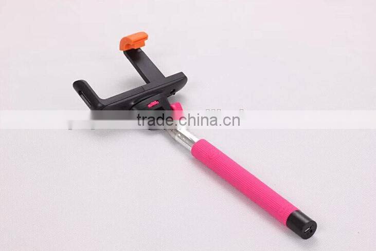 Factory Cheap price Monopod Self-portrait Camera selfie stick with bluetooth shutter button