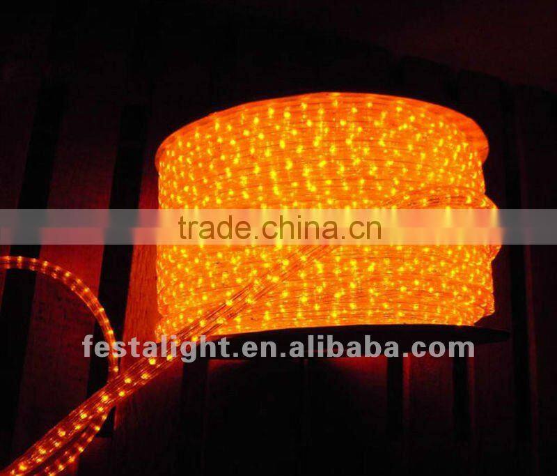 waterproof Flat 3 wires Holiday decoration led rope light wholesale