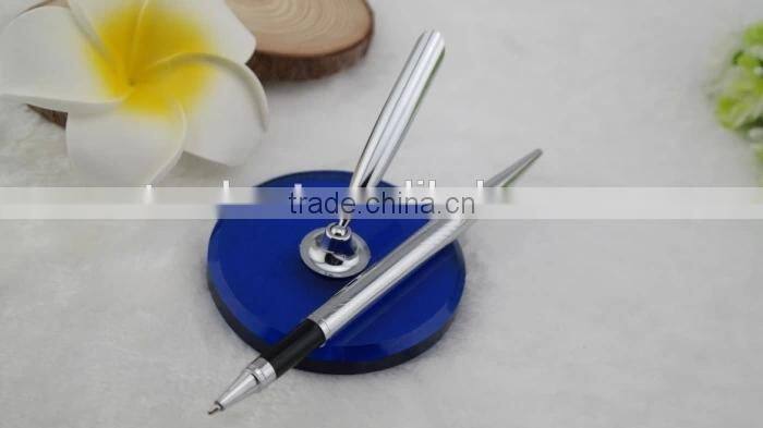 gold desk pen , gold stand pen , gold table pen