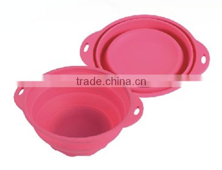 385x260x133mm easy to storage Kitchen flexible folding silicone bowl