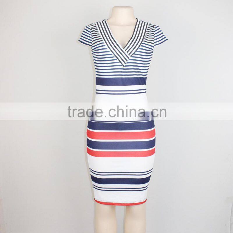 Alibaba china european dress design casual summer lady dress 2016