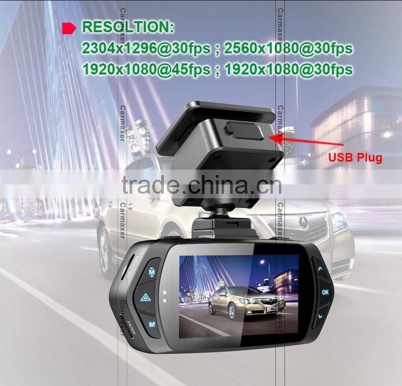 carmaxer ambarella a12 1296p full hd 1080p car camera dvr video recorder