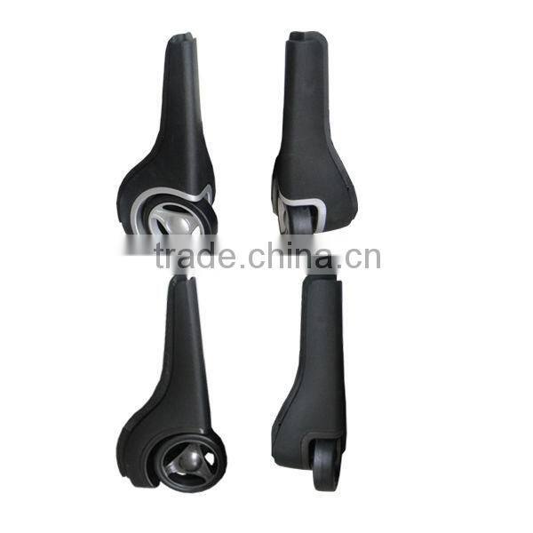 Plastic/rubber luggage trolley wheels for internal luggage