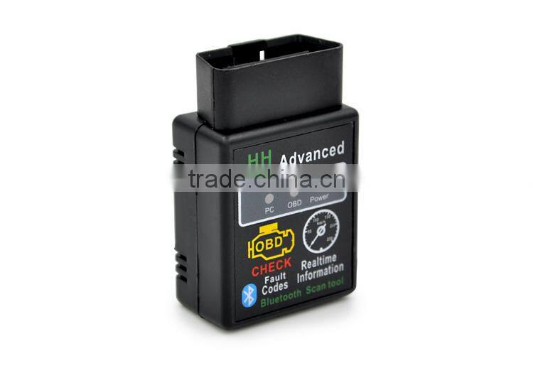 Hot selling ELM327 Bluetooth OBDII CAN BUS Engine HH 327 Bluetooth Auto Scanner ECU Code Reader