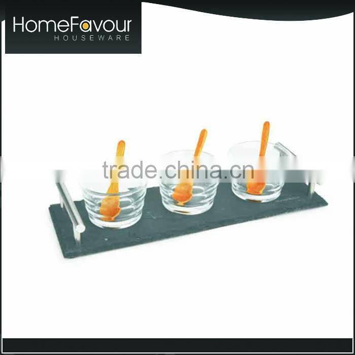 Competitive Manufacturer Durable Slate Tapas Dishes