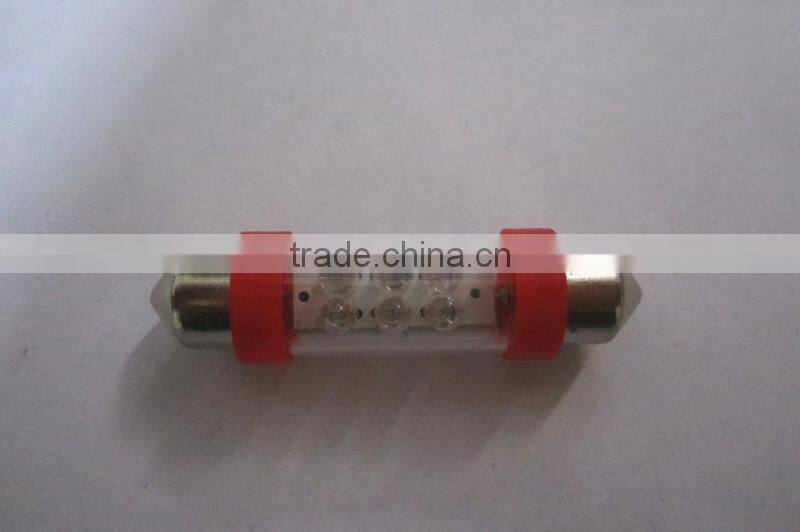 FESTOON 6 LED red automobile bulbs Auto Lighting System LED light LED lamp