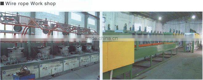 18x7 galvanized steel wire rope 13mm