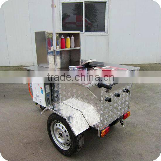 2013 Professional Stainless Steel Electric Bike Hot Dog Pizza Trailer XR-HD110 A