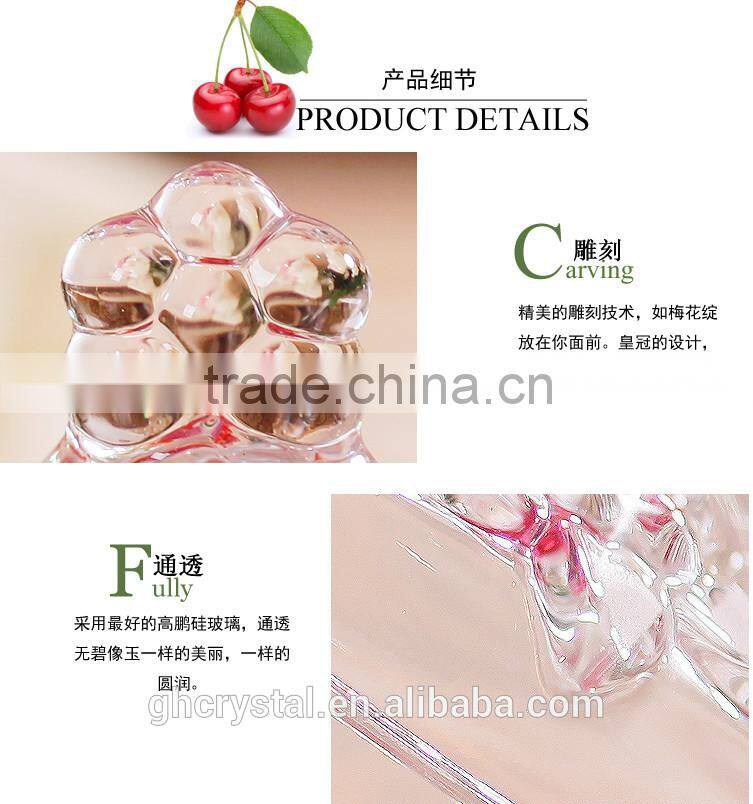 Home decorative crystal glass candy pot