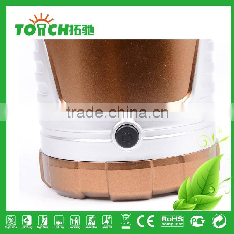 outdoor camping LED Lantern Lights 16+1 Fashion Golden Color Design super bright LED Tent Light Plastic Flashlight Portable lamp