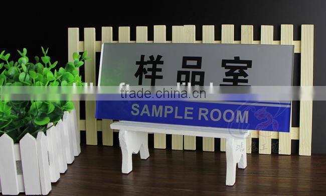 Whole sale acrylic hanging sign board for office building, plastic sign board for office