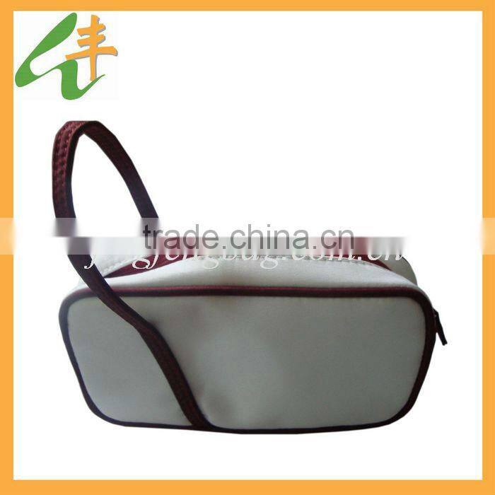 2014professional ployester cosmetic pouch for handle