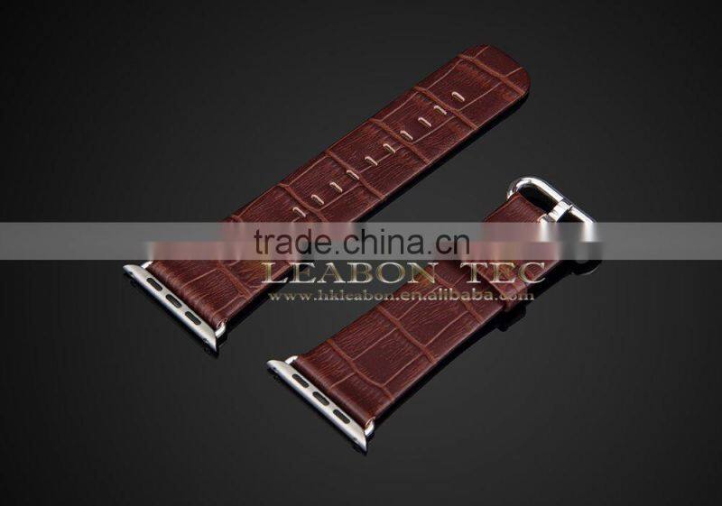 Genuine Leather Watch Band Strap for Apple Watch Band with adapter