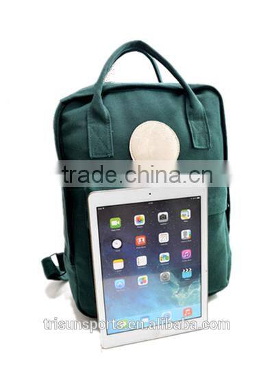 Fabric backpack teenage printing backpack with two layer bag Fitness factory directly