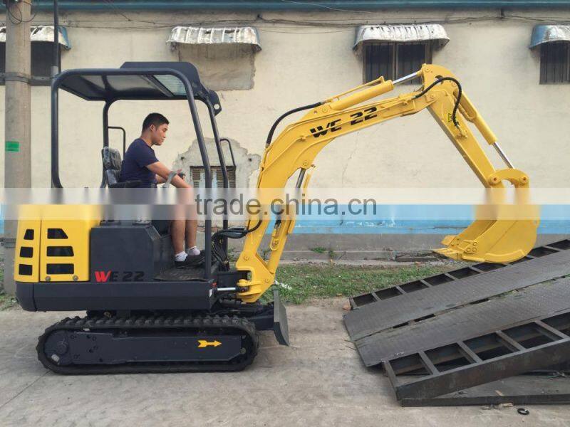 WOLF mini excavator lowest price, excavtor with 400mm digging bucket