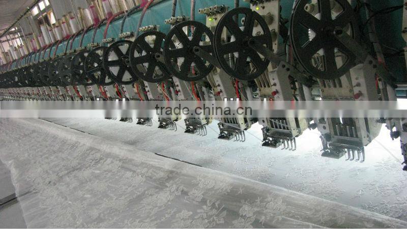 3d flower lace embroidered fabric