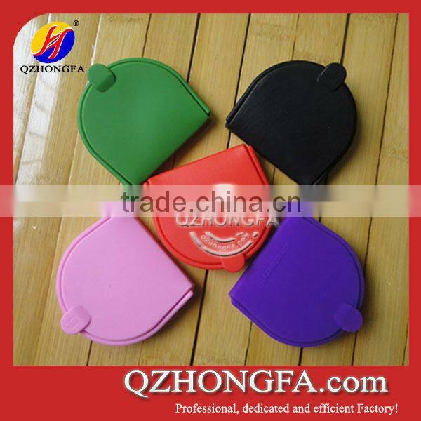 personalized silicone mini wallet case for girls, ladies