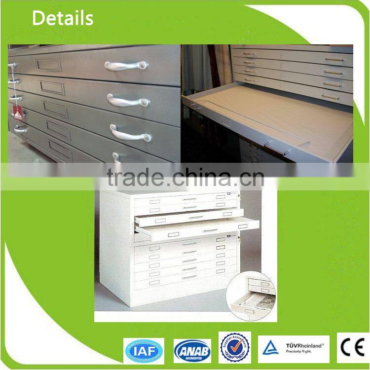 UAE Hot Sale KD Draftsman Storage Cabinet Steel Map Cabinet Drawer Map Chest