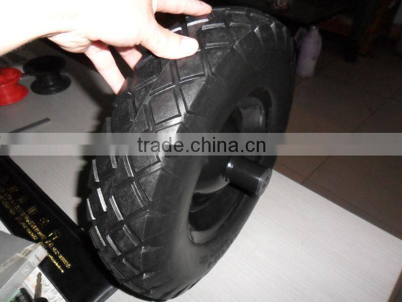 hand truck PU wheels 480/400-8 with block pattern