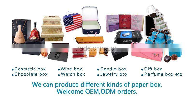 2016 customized various color heart shaped cardboard candy chocolate box with ribbon