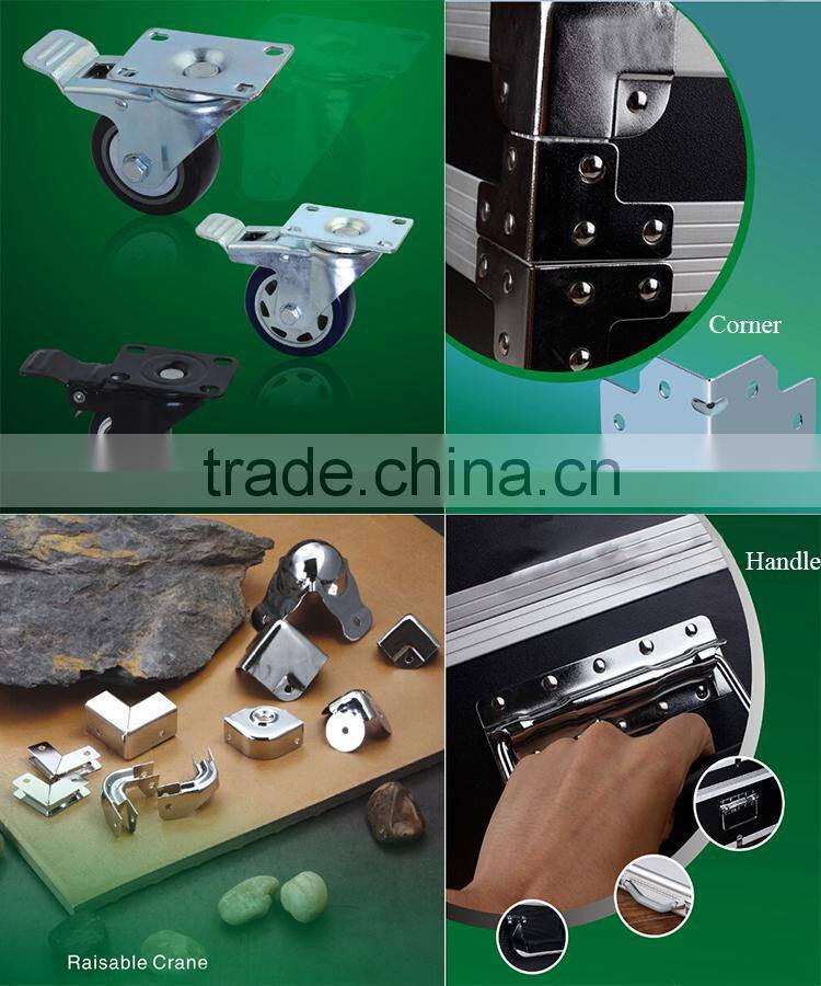 Lockable aluminum tool box flight case