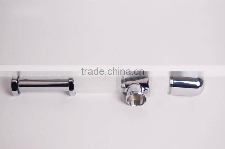 Traditional brass bottle trap with wall extension SL6709(05)