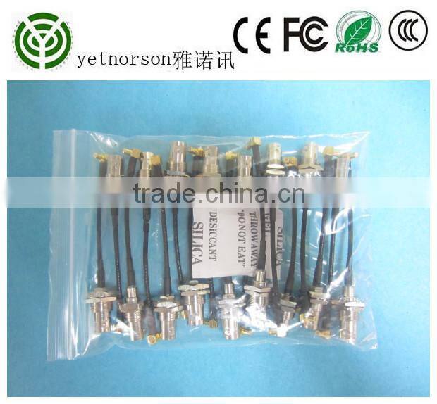 maunfaucturer Coaxial pigtail cable with N Female to mmcx connector