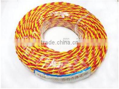 red&black red&blue twisted flexible connection electric wire/cable