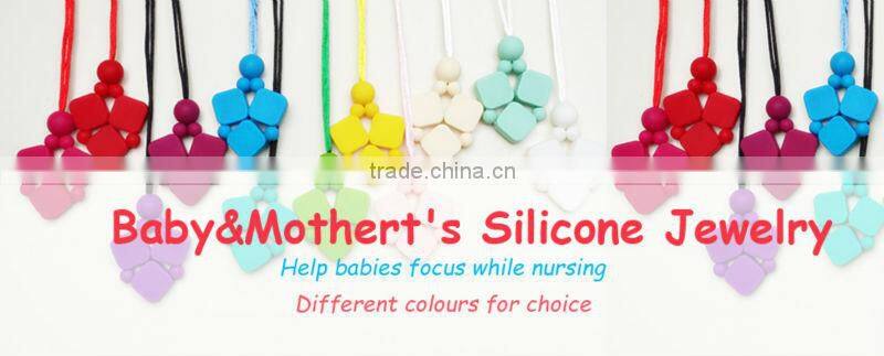 BPA Free Silicone Teething Girl Boy Pendant Jewelry