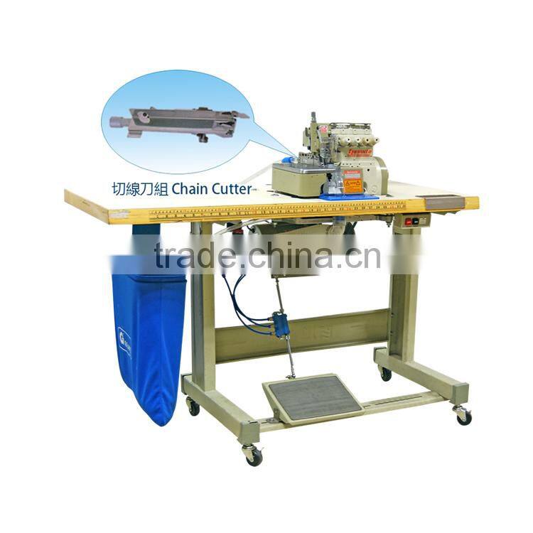 3 Ways Pneumatic Suction Chain Cutter Device With over-lock Machine (with YAMATO)