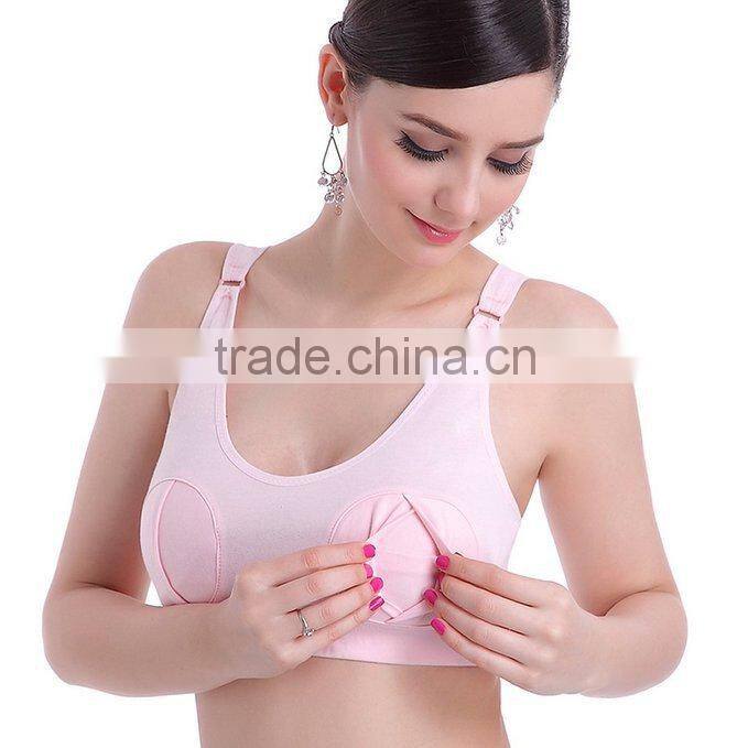 Women's 3 Color Nursing Hands Free Pumping Bra Breast Feeding