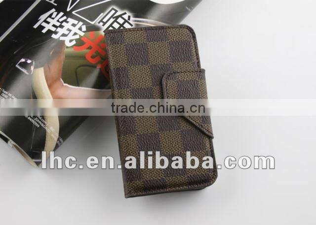 fashion design leather for iphone4 cover with deautiful appearance