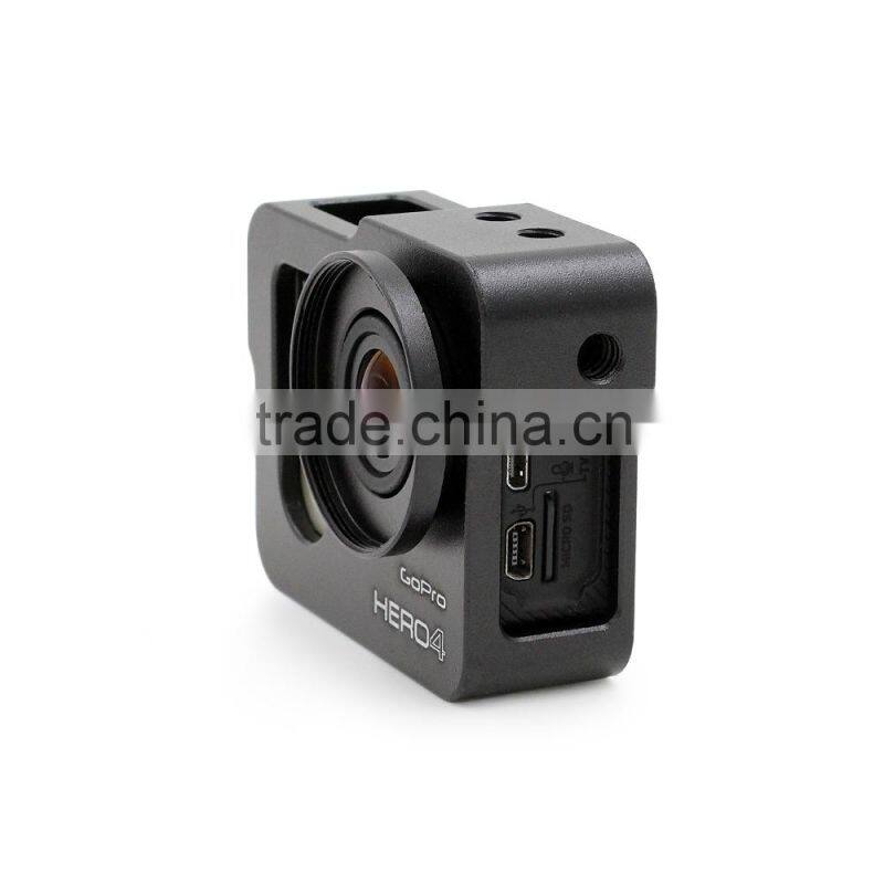 Telesin Aluminium Alloy CNC Protective Housing Shell Case for Go Pro Hero3+/4