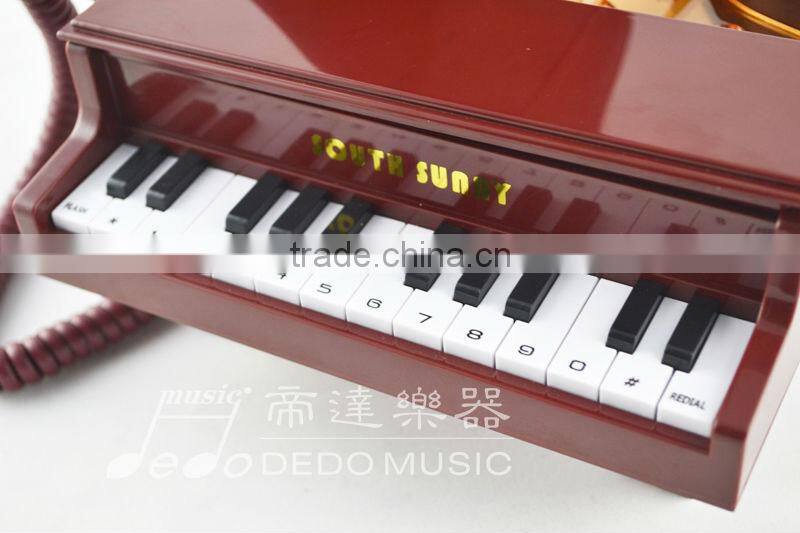 Personality Style Piano Telephone Set with Brown
