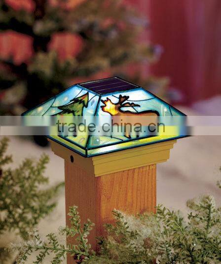 Butterfly Solar Fence Light Post Cap for Garden Decor