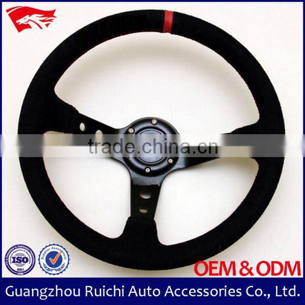 Factory Direct for Flat Suede Go Kart Steering Wheel