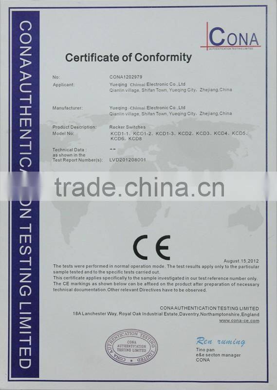 Kcd8 with light car rocker switch touch switch t120