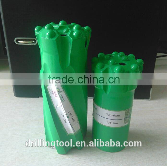 T38 64mm 89mmRetrac Button Bit / T38 Button bit